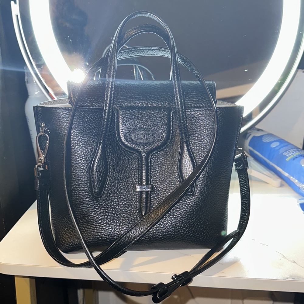 Tods mini joy leather bag